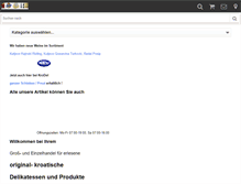 Tablet Screenshot of kroatische-delikatessen.com